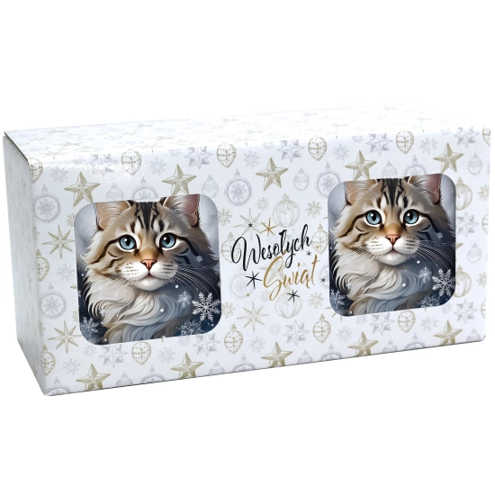 ŚWIĄTECZNY KOMPLET KUBKÓW 330ml NA PREZENT MIKOŁAJ ZESTAW ŚWIĘTA MIKOŁAJ