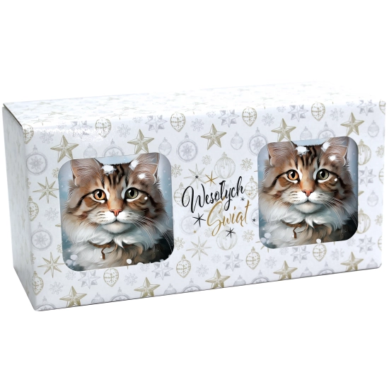 ŚWIĄTECZNY KOMPLET KUBKÓW 330ml NA PREZENT MIKOŁAJ ZESTAW ŚWIĘTA MIKOŁAJ