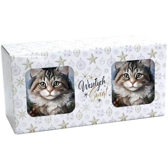 ŚWIĄTECZNY KOMPLET KUBKÓW 330ml NA PREZENT MIKOŁAJ ZESTAW ŚWIĘTA MIKOŁAJ