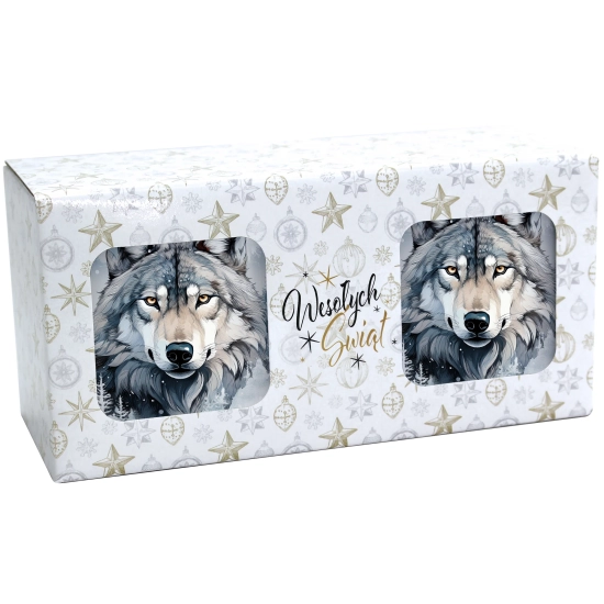 ŚWIĄTECZNY KOMPLET KUBKÓW 330ml NA PREZENT MIKOŁAJ ZESTAW ŚWIĘTA MIKOŁAJ