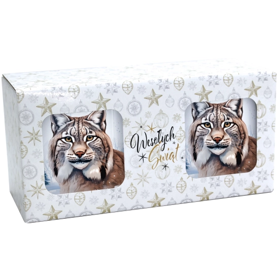 ŚWIĄTECZNY KOMPLET KUBKÓW 330ml NA PREZENT MIKOŁAJ ZESTAW ŚWIĘTA MIKOŁAJ