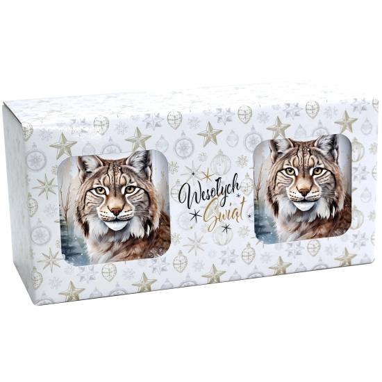 ŚWIĄTECZNY KOMPLET KUBKÓW 330ml NA PREZENT MIKOŁAJ ZESTAW ŚWIĘTA MIKOŁAJ