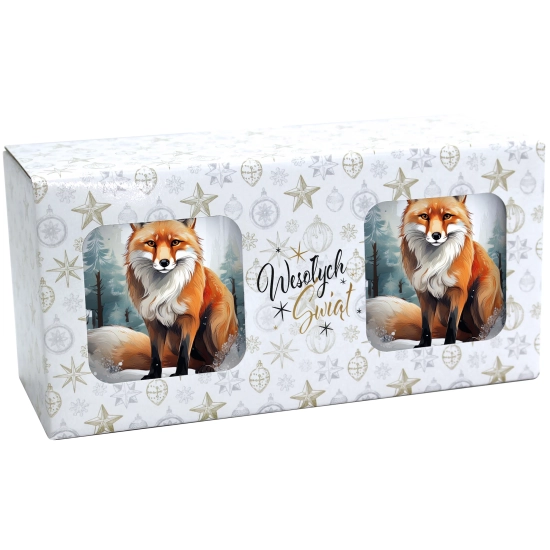 ŚWIĄTECZNY KOMPLET KUBKÓW 330ml NA PREZENT MIKOŁAJ ZESTAW ŚWIĘTA MIKOŁAJ