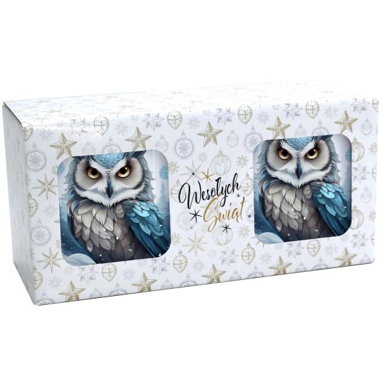 ŚWIĄTECZNY KOMPLET KUBKÓW 330ml NA PREZENT MIKOŁAJ ZESTAW ŚWIĘTA MIKOŁAJ