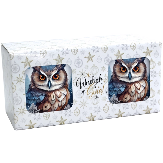 ŚWIĄTECZNY KOMPLET KUBKÓW 330ml NA PREZENT MIKOŁAJ ZESTAW ŚWIĘTA MIKOŁAJ