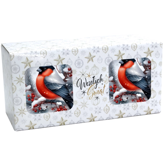 ŚWIĄTECZNY KOMPLET KUBKÓW 330ml NA PREZENT MIKOŁAJ ZESTAW ŚWIĘTA MIKOŁAJ