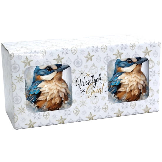 ŚWIĄTECZNY KOMPLET KUBKÓW 330ml NA PREZENT MIKOŁAJ ZESTAW ŚWIĘTA MIKOŁAJ