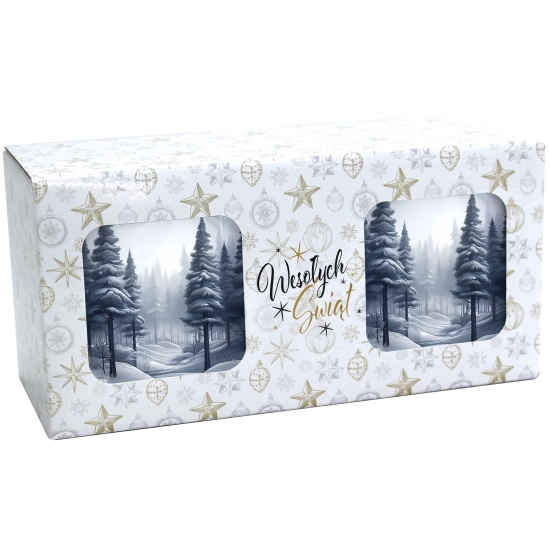 ŚWIĄTECZNY KOMPLET KUBKÓW 330ml NA PREZENT MIKOŁAJ ZESTAW ŚWIĘTA MIKOŁAJ