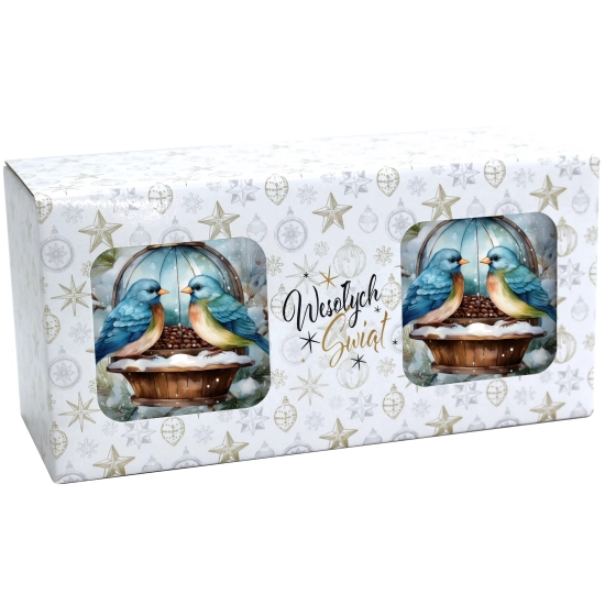 ŚWIĄTECZNY KOMPLET KUBKÓW 330ml NA PREZENT MIKOŁAJ ZESTAW ŚWIĘTA MIKOŁAJ