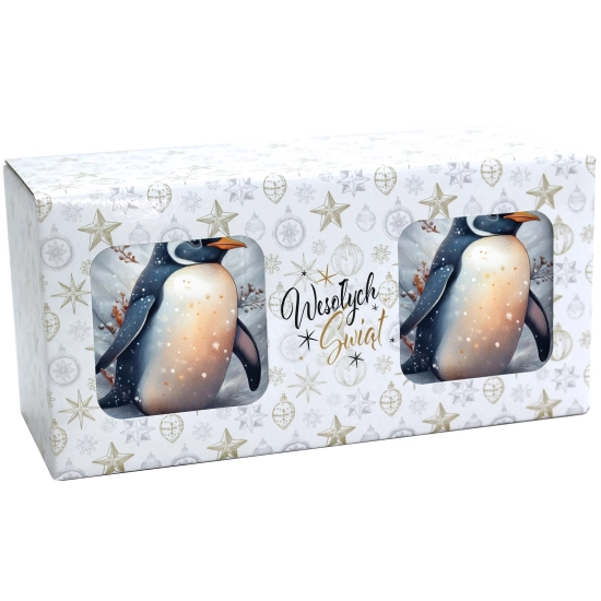 ŚWIĄTECZNY KOMPLET KUBKÓW 330ml NA PREZENT MIKOŁAJ ZESTAW ŚWIĘTA MIKOŁAJ