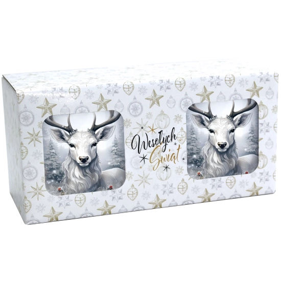 ŚWIĄTECZNY KOMPLET KUBKÓW 330ml NA PREZENT MIKOŁAJ ZESTAW ŚWIĘTA MIKOŁAJ