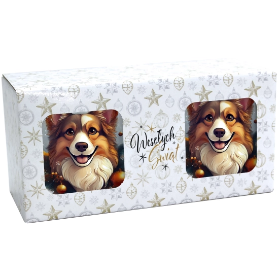 ŚWIĄTECZNY KOMPLET KUBKÓW 330ml NA PREZENT MIKOŁAJ ZESTAW ŚWIĘTA MIKOŁAJ