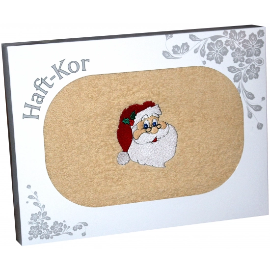 RĘCZNIK 70x140 Z HAFTEM NA PREZENT MIKOŁAJ ŚWIĘTA