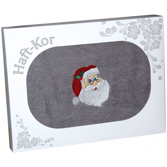 RĘCZNIK 70x140 Z HAFTEM NA PREZENT MIKOŁAJ ŚWIĘTA