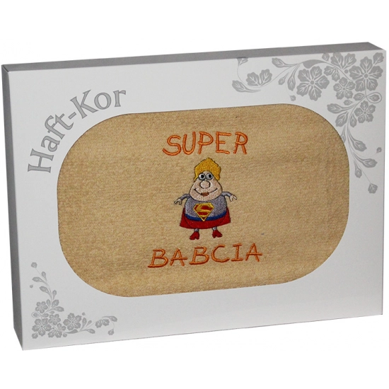 RĘCZNIK Z HAFTEM DLA DZIEŃ BABCI 70x140 NA PREZENT