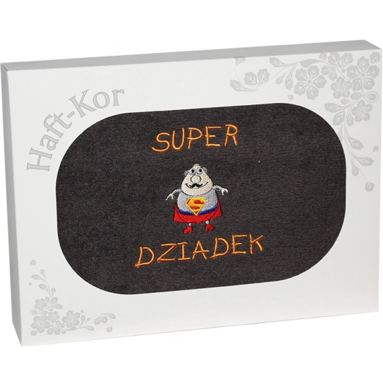 RĘCZNIK Z HAFTEM DZIEŃ DZIADKA 70x140 NA PREZENT