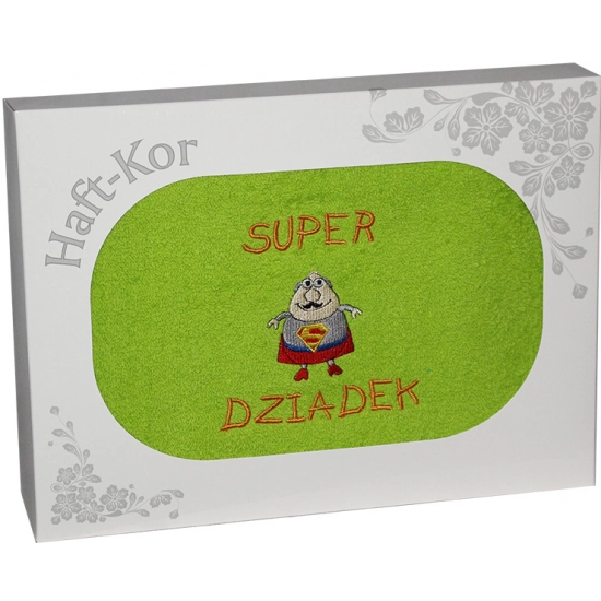 RĘCZNIK Z HAFTEM DZIEŃ DZIADKA 70x140 NA PREZENT