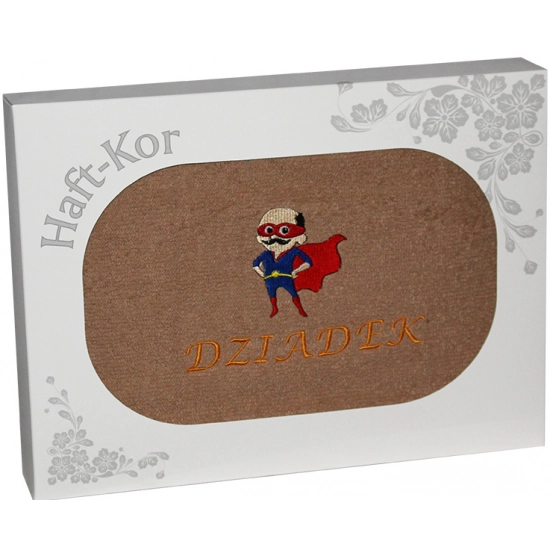 RĘCZNIK Z HAFTEM DZIEŃ DZIADKA 70x140 NA PREZENT