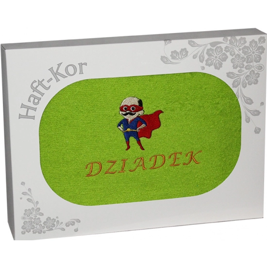 RĘCZNIK Z HAFTEM DZIEŃ DZIADKA 70x140 NA PREZENT