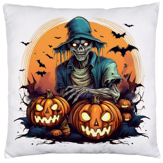 POSZEWKA DEKORACYJNA 40x40 JASIEK OZDOBNA HALLOWEENOWA HALLOWEEN DYNIE KOŚCIOTRUPWAMPIR