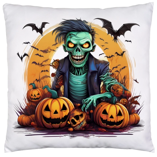 POSZEWKA DEKORACYJNA 40x40 JASIEK OZDOBNA HALLOWEENOWA HALLOWEEN DYNIE KOŚCIOTRUPWAMPIR