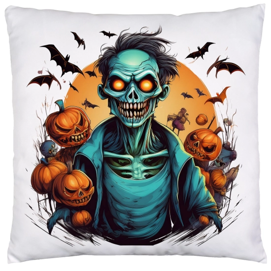 POSZEWKA DEKORACYJNA 40x40 JASIEK OZDOBNA HALLOWEENOWA HALLOWEEN DYNIE KOŚCIOTRUPWAMPIR
