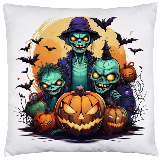 POSZEWKA DEKORACYJNA 40x40 JASIEK OZDOBNA HALLOWEENOWA HALLOWEEN DYNIE KOŚCIOTRUPWAMPIR