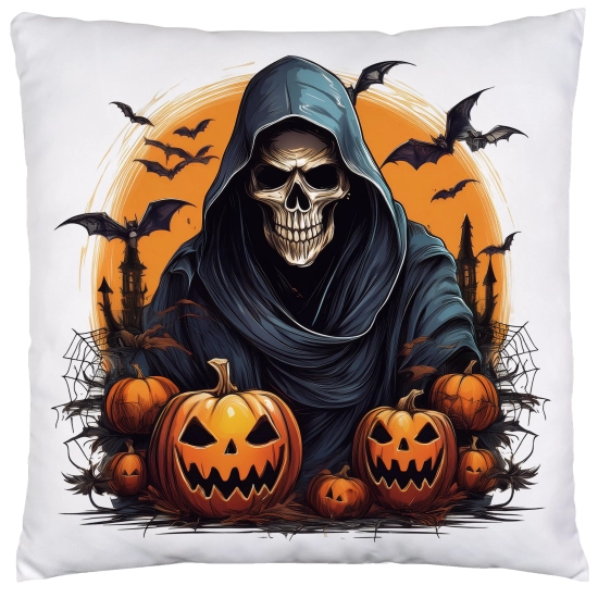 POSZEWKA DEKORACYJNA 40x40 JASIEK OZDOBNA HALLOWEENOWA HALLOWEEN DYNIE KOŚCIOTRUPWAMPIR