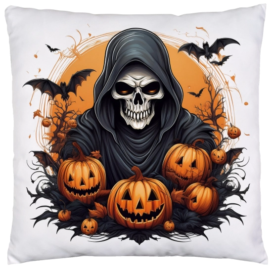 POSZEWKA DEKORACYJNA 40x40 JASIEK OZDOBNA HALLOWEENOWA HALLOWEEN DYNIE KOŚCIOTRUPWAMPIR