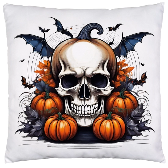 POSZEWKA DEKORACYJNA 40x40 JASIEK OZDOBNA HALLOWEENOWA HALLOWEEN DYNIE CZASZKA KOŚCIOTRUPWAMPIR