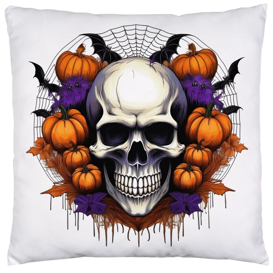 POSZEWKA DEKORACYJNA 40x40 JASIEK OZDOBNA HALLOWEENOWA HALLOWEEN DYNIE CZASZKA KOŚCIOTRUPWAMPIR
