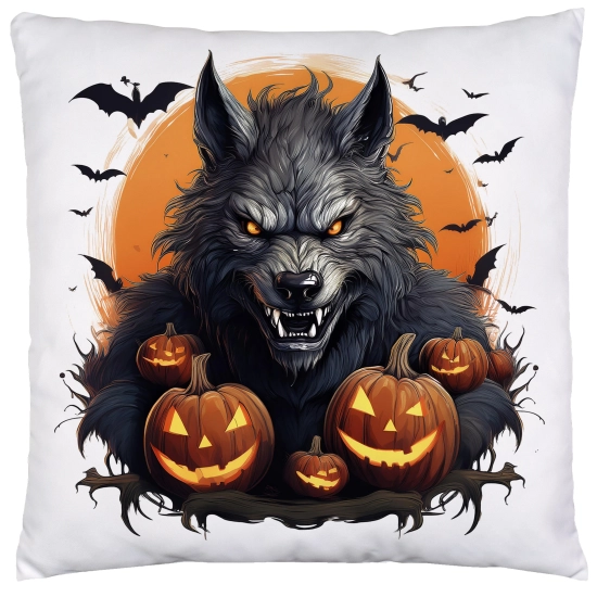 POSZEWKA DEKORACYJNA 40x40 JASIEK OZDOBNA HALLOWEENOWA HALLOWEEN DYNIE WILKOŁAK