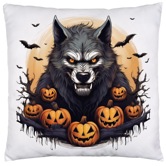 POSZEWKA DEKORACYJNA 40x40 JASIEK OZDOBNA HALLOWEENOWA HALLOWEEN DYNIE WILKOŁAK