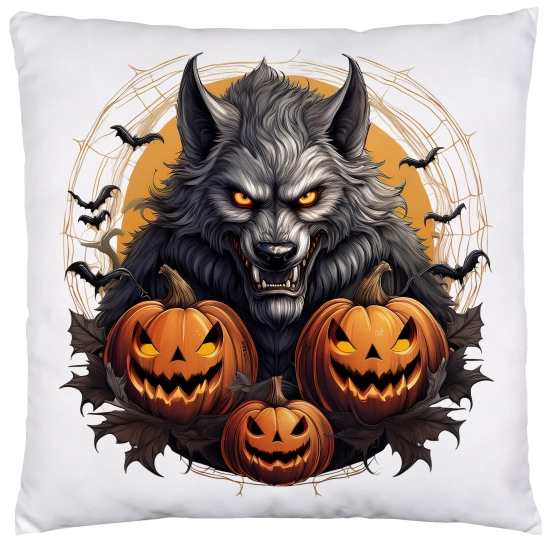 POSZEWKA DEKORACYJNA 40x40 JASIEK OZDOBNA HALLOWEENOWA HALLOWEEN DYNIE WILKOŁAK