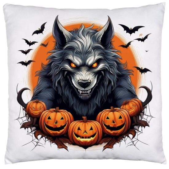 POSZEWKA DEKORACYJNA 40x40 JASIEK OZDOBNA HALLOWEENOWA HALLOWEEN DYNIE WILKOŁAK