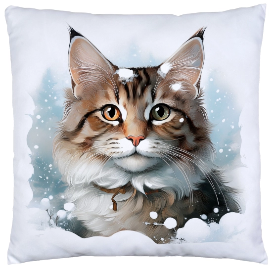 PODUSZKA DEKORACYJNA 40X40 ŚWIĄTECZNA PREZENT ZIMOWA OZDOBNA ŚWIĘTA RENIFER