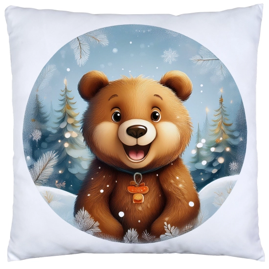 POSZEWKA DEKORACYJNA 40x40 JASIEK OZDOBNA ZIMOWA ŚWIĄTECZNA JELEŃ RENIFER