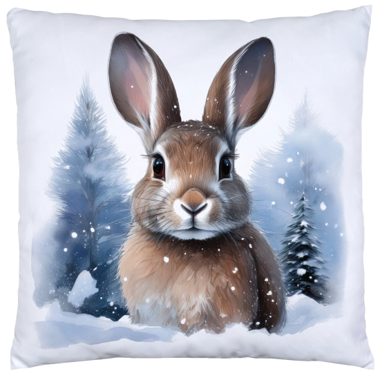 POSZEWKA DEKORACYJNA 40x40 JASIEK OZDOBNA ZIMOWA ŚWIĄTECZNA JELEŃ RENIFER