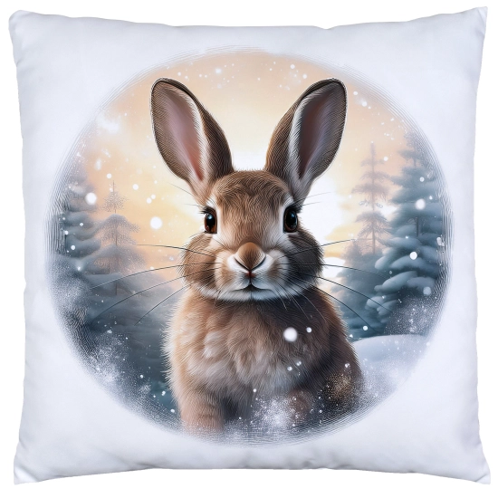 POSZEWKA DEKORACYJNA ŚWIĄTECZNA VELVET 40x40 WELUROWA ZIMOWA JELEŃ RENIFER