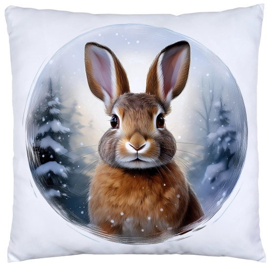 PODUSZKA DEKORACYJNA 40X40 ŚWIĄTECZNA PREZENT ZIMOWA OZDOBNA ŚWIĘTA RENIFER