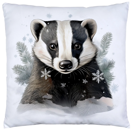 PODUSZKA DEKORACYJNA 40X40 ŚWIĄTECZNA PREZENT ZIMOWA OZDOBNA ŚWIĘTA RENIFER