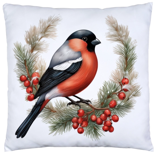 POSZEWKA DEKORACYJNA ŚWIĄTECZNA VELVET 40x40 WELUROWA ZIMOWA JELEŃ RENIFER