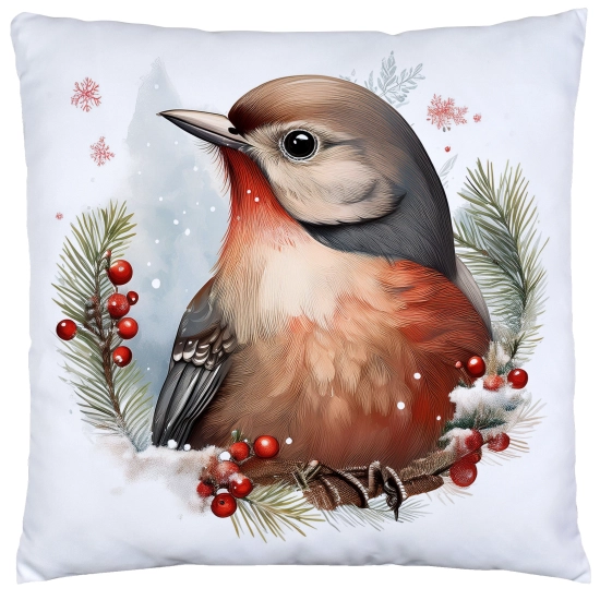 PODUSZKA DEKORACYJNA 40X40 ŚWIĄTECZNA PREZENT ZIMOWA OZDOBNA ŚWIĘTA RENIFER