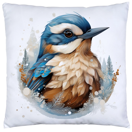 POSZEWKA DEKORACYJNA ŚWIĄTECZNA VELVET 40x40 WELUROWA ZIMOWA JELEŃ RENIFER