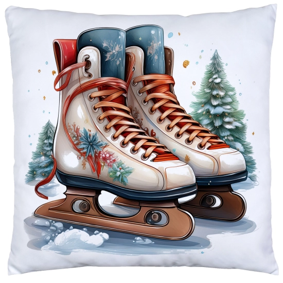 PODUSZKA DEKORACYJNA 40X40 ŚWIĄTECZNA PREZENT ZIMOWA OZDOBNA ŚWIĘTA RENIFER