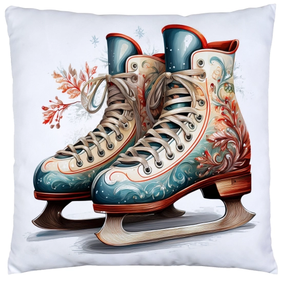 POSZEWKA DEKORACYJNA ŚWIĄTECZNA VELVET 40x40 WELUROWA ZIMOWA JELEŃ RENIFER