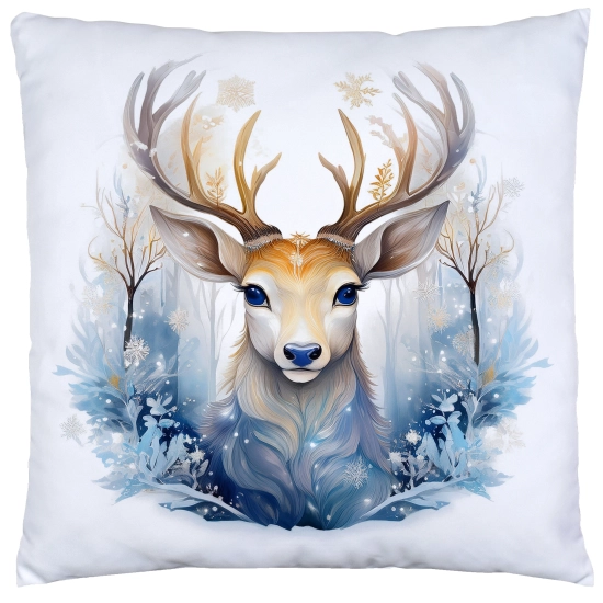 POSZEWKA DEKORACYJNA 40x40 JASIEK OZDOBNA ZIMOWA ŚWIĄTECZNA JELEŃ RENIFER