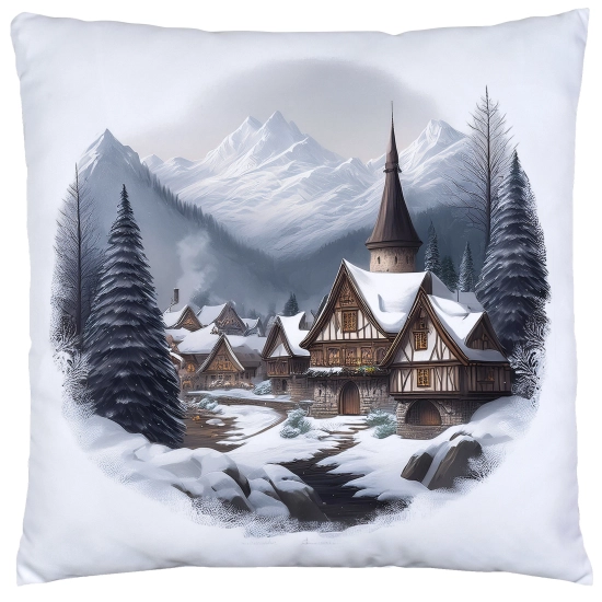 POSZEWKA DEKORACYJNA 40x40 JASIEK OZDOBNA ZIMOWA ŚWIĄTECZNA JELEŃ RENIFER