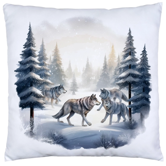 POSZEWKA DEKORACYJNA ŚWIĄTECZNA VELVET 40x40 WELUROWA ZIMOWA JELEŃ RENIFER