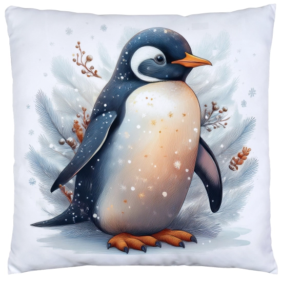 PODUSZKA DEKORACYJNA 40X40 ŚWIĄTECZNA PREZENT ZIMOWA OZDOBNA ŚWIĘTA RENIFER